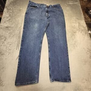 Wrangler Regular Fit Jeans Mens 40x30 Blue Medium Wash Straight Leg 9TRGCMN